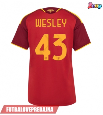 Lacne Ženy Futbalové dres AS Roma Wesley Franca #43 2026-27 Krátky Rukáv - Domáci